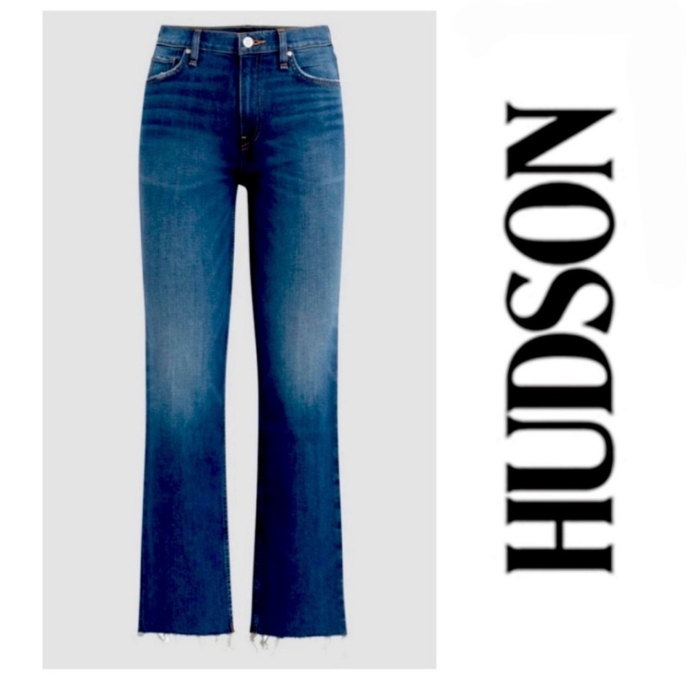 Hudson Jeans Remi High Rise Crop Denim Jeans Quince Wash